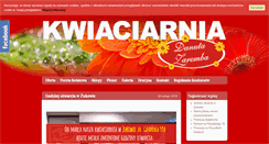 Desktop Screenshot of kwiaciarnia-zaremba.pl