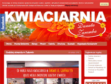 Tablet Screenshot of kwiaciarnia-zaremba.pl